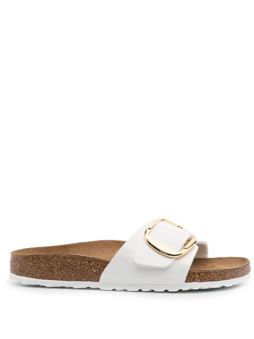 Ciabatte Birkenstock Madrid Big Buckle bianche in Birko Flor verniciato BIRKENSTOCK | MADRID BIG1019814